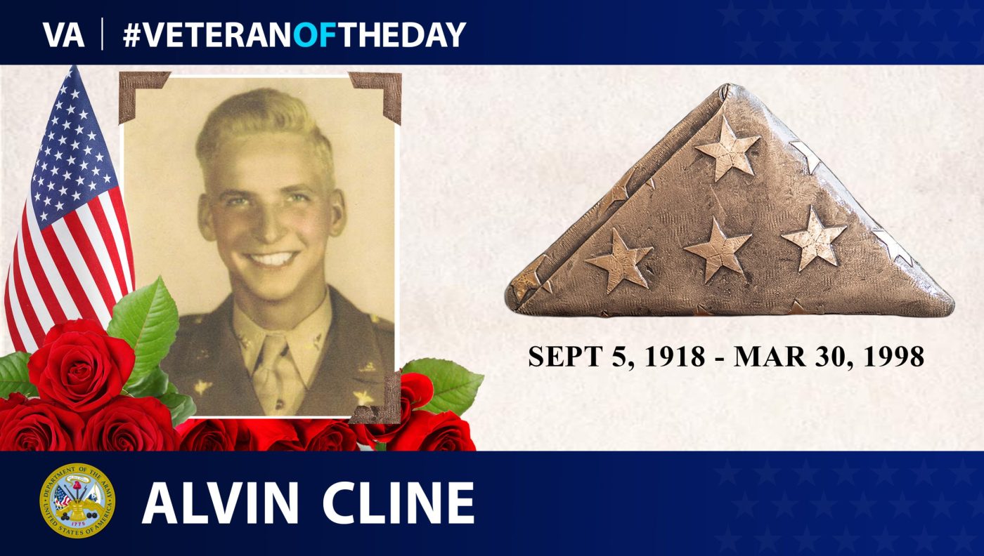 Today's #VeteranOfTheDay is Air Force Veteran Alvin Cline, who served in WWII.