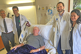 Medical team with ALS Veteran