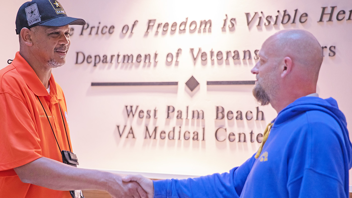 Former homeless Veteran and Veteran patient