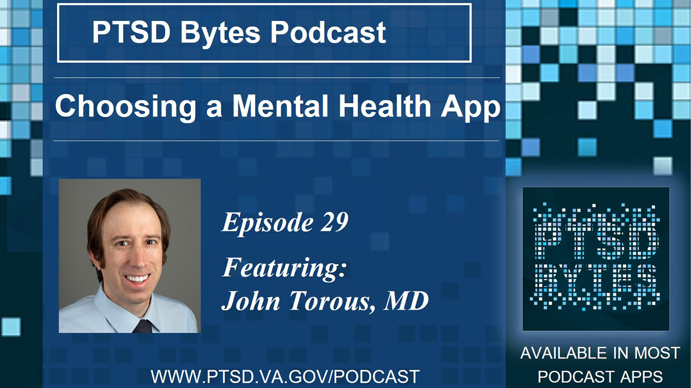 PTSD Bytes graphic, mental health app