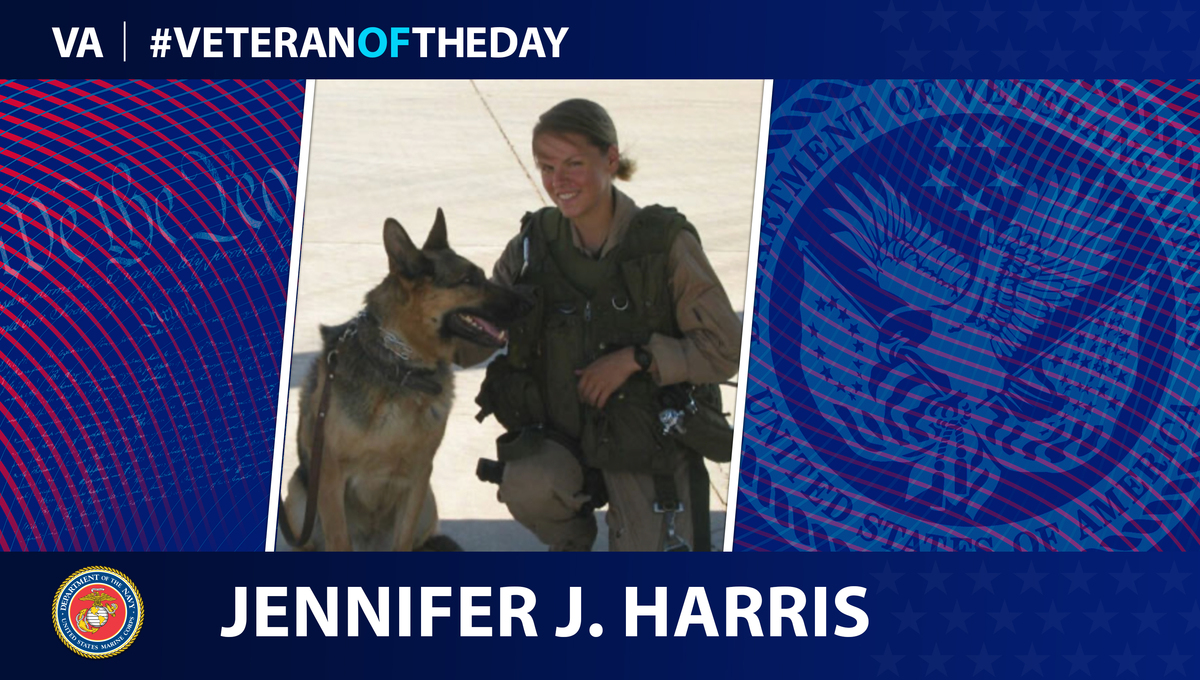 Today’s #VeteranOfTheDay is Jennifer J. Harris, a Marine Corps pilot who died in action on her third tour to Iraq.