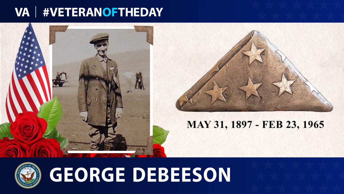 #VeteranOfTheDay Navy Veteran George DeBeeson