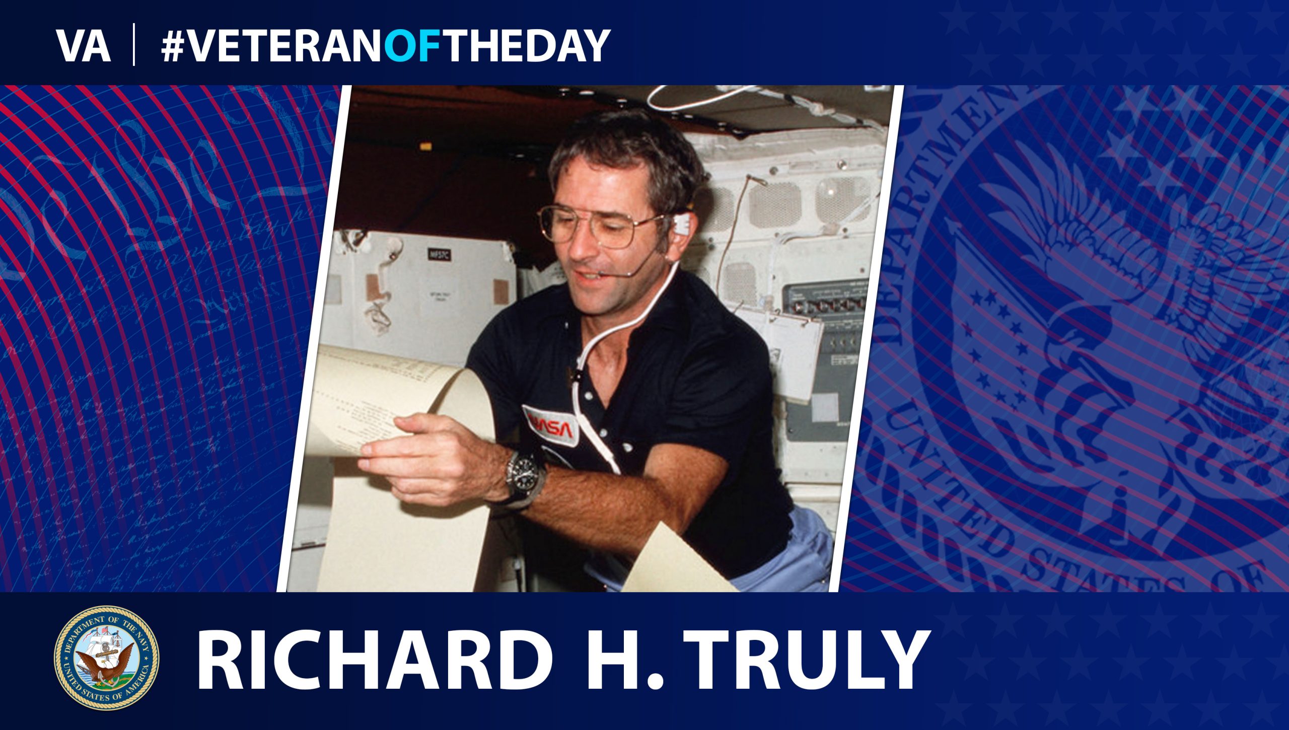 Today’s #VeteranOfTheDay is Navy Veteran and astronaut Richard H. Truly, who served from 1959 to 1992.