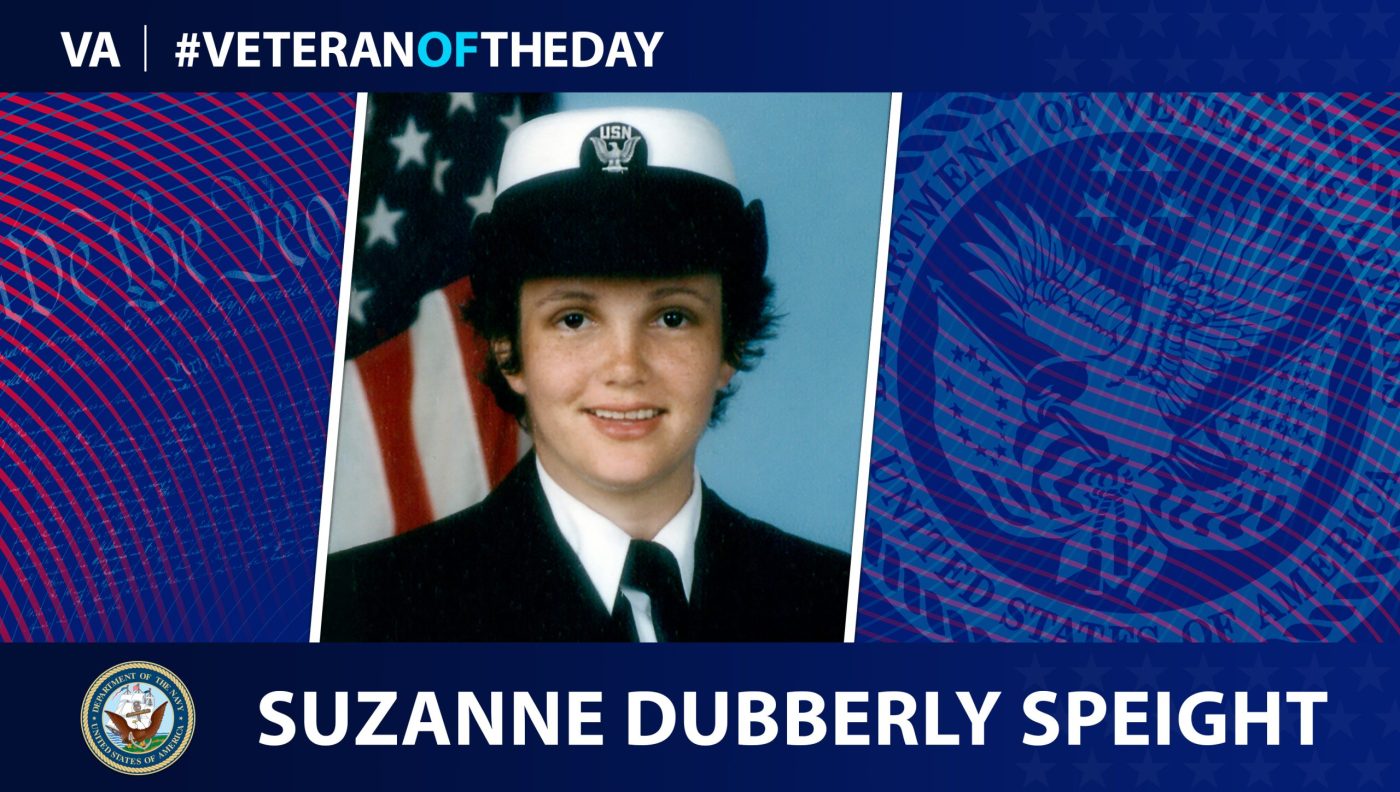 Today’s #VeteranOfTheDay is Navy Veteran Suzanne Dubberly Speight, who served as a communications specialist during Operation Iraqi Freedom.