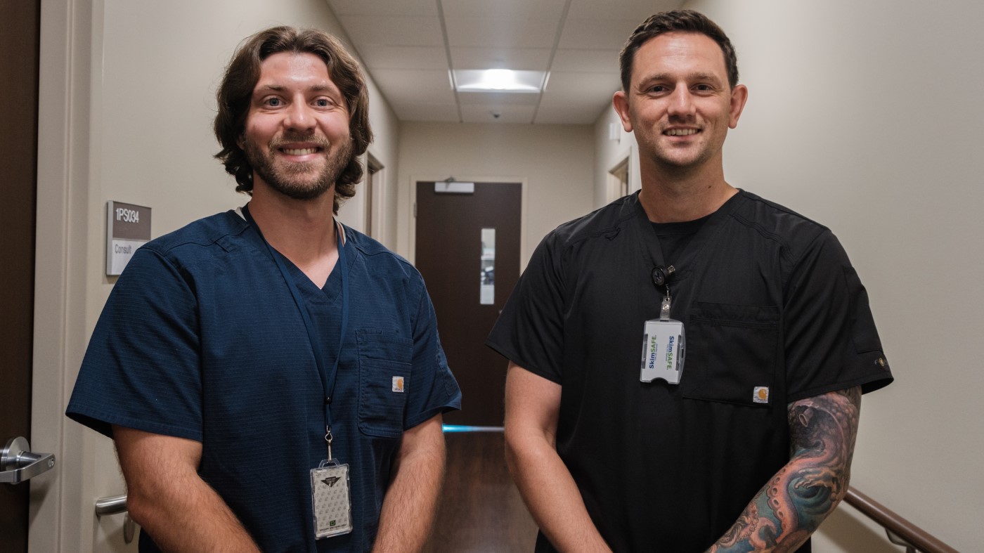 Two staff members of the Butler VA Medical Center.