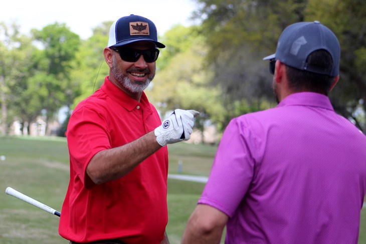 Valor Cup photo: Veterans play in the Valor Cup at no cost to them. In addition to raising vital funds for Leashes of Valor, the Valor Cup also allows veterans to rediscover the camaraderie many have missed since leaving the military.