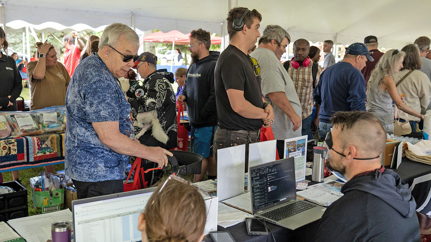 Veterans at Stand Down receive VA information