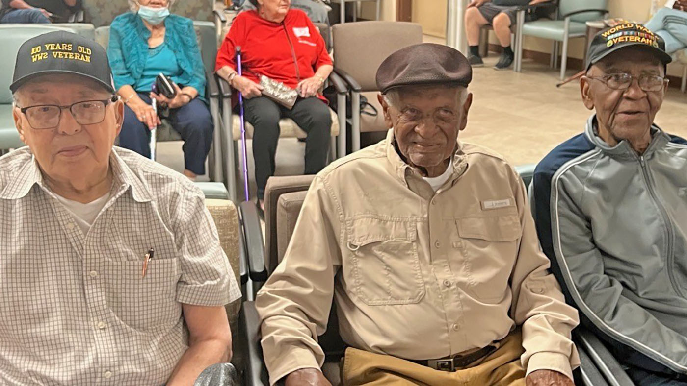 Houston VA celebrates birthdays of three World War II Veterans
