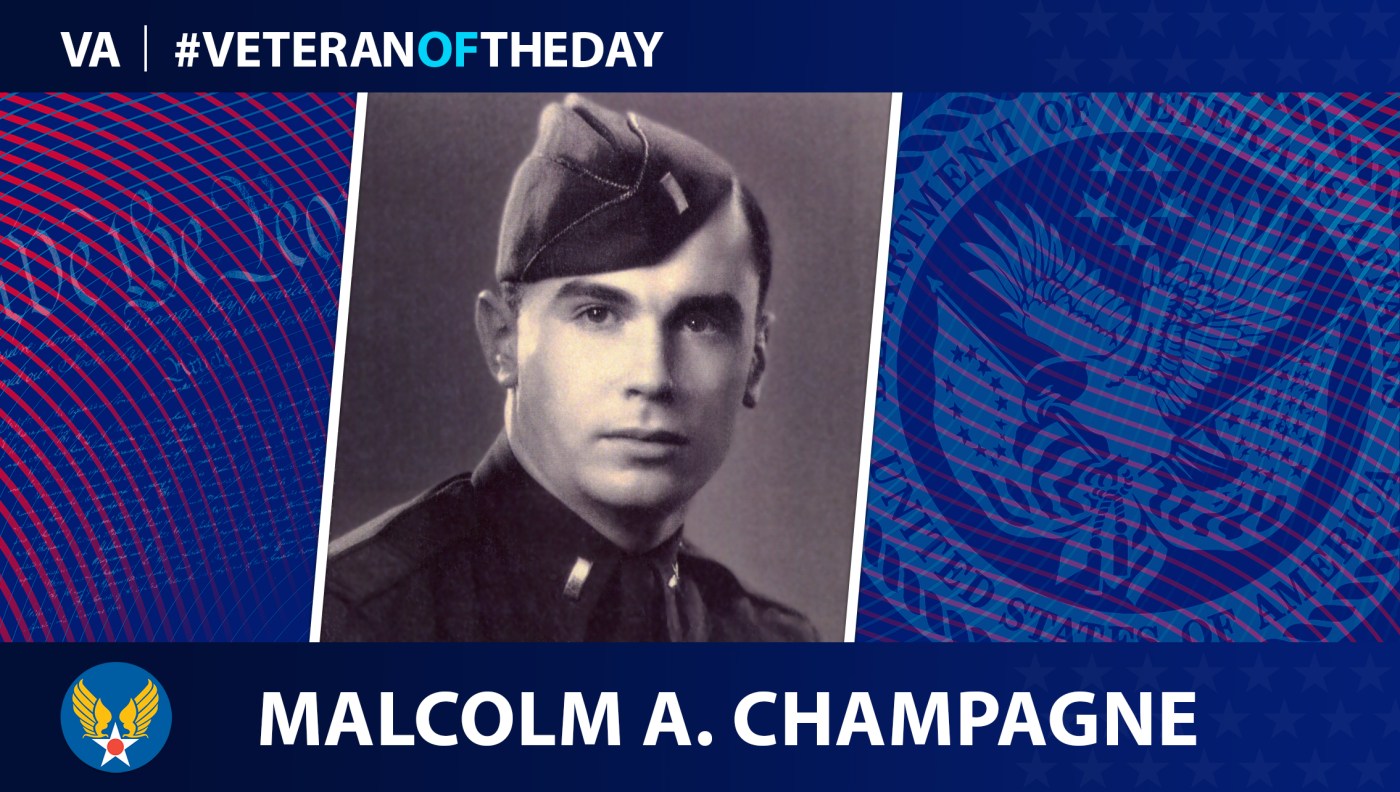 Today's #VeteranOfTheDay is Army Air Forces Veteran Malcolm A. Champagne, a former POW who, with the help of Portland VA, finally received his service medals.