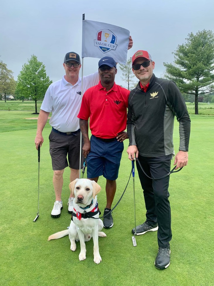 Valor Cup photo: The Valor Cup raises critical funds for Leashes of Valor, which provides service dogs at no cost to wounded and disabled veterans.