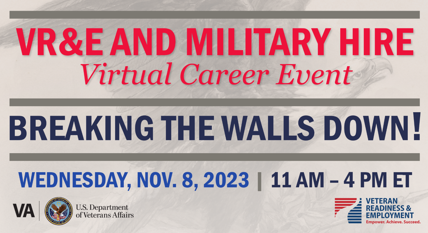 Read VR&E Breaking the Walls Down at Virtual Career Event