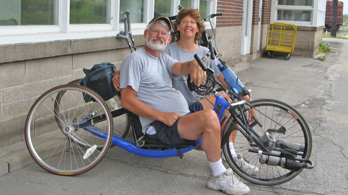 Navy Veteran with multiple sclerosis and his wife