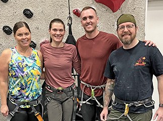 Veterans after rock climbing