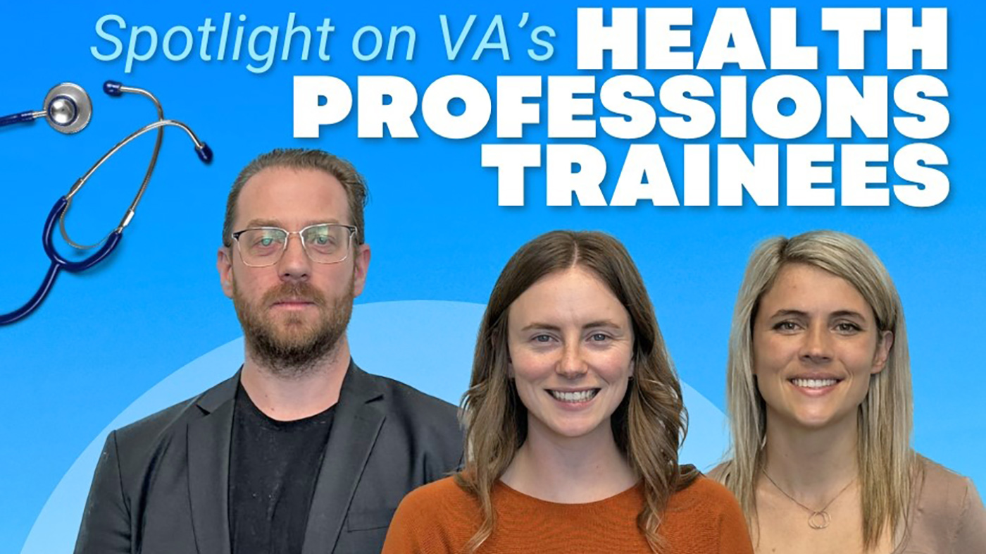 Three health professions trainees