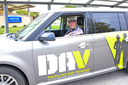 Volunteer driver on Martin Luther King Jr. Day