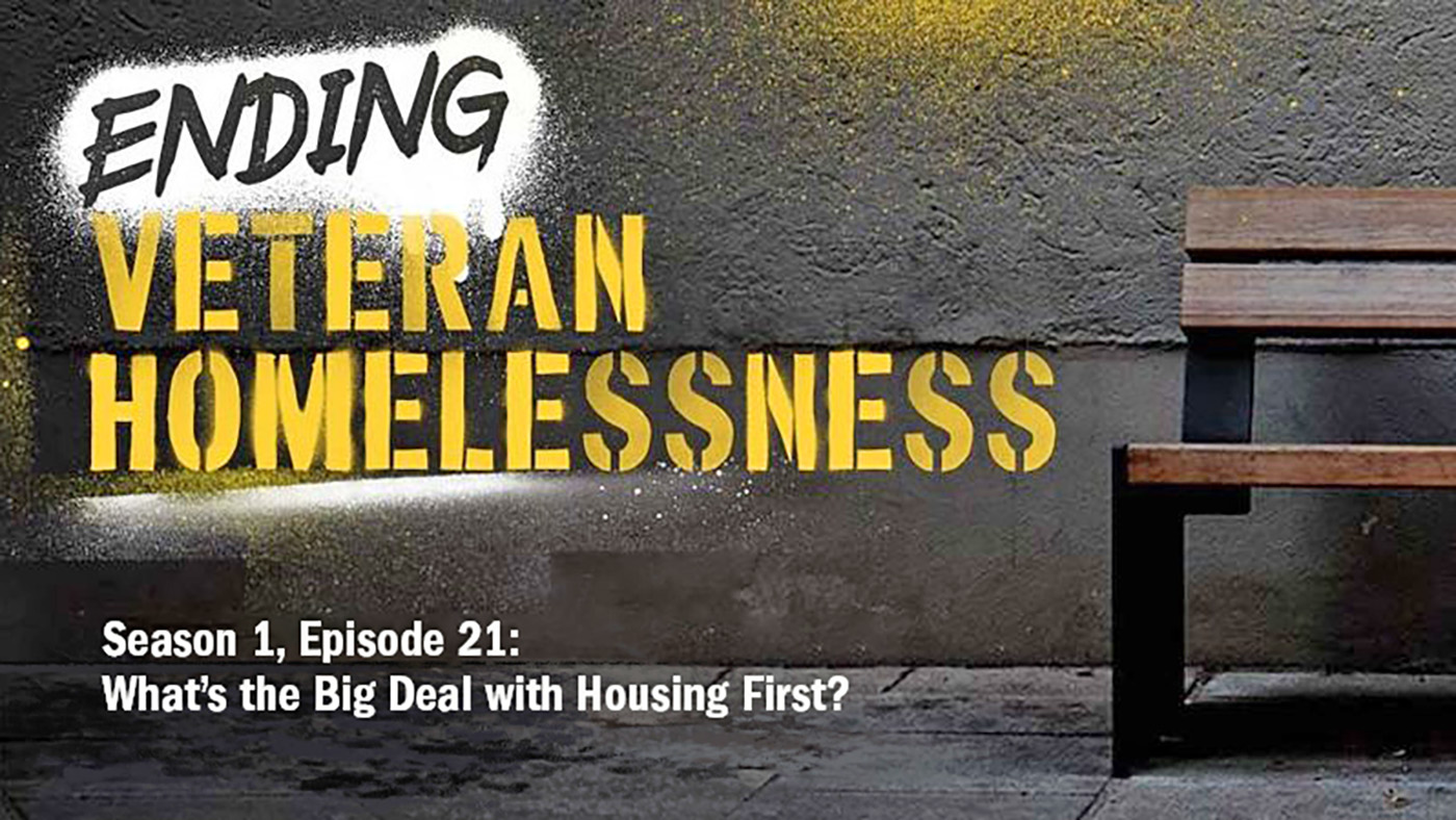 Ending Veteran Homelessness written on a wall