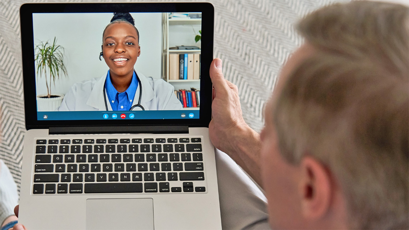 Nurse and patient via telehealth