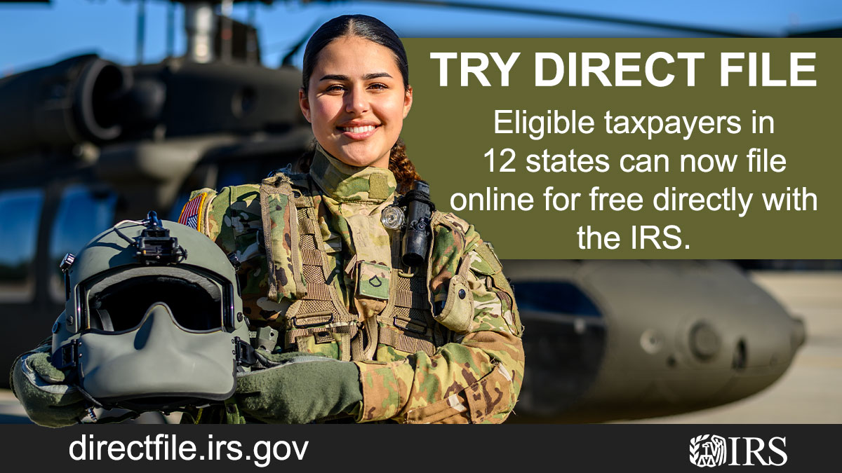 Eligible taxpayers in 12 states can file for free with IRS Direct File