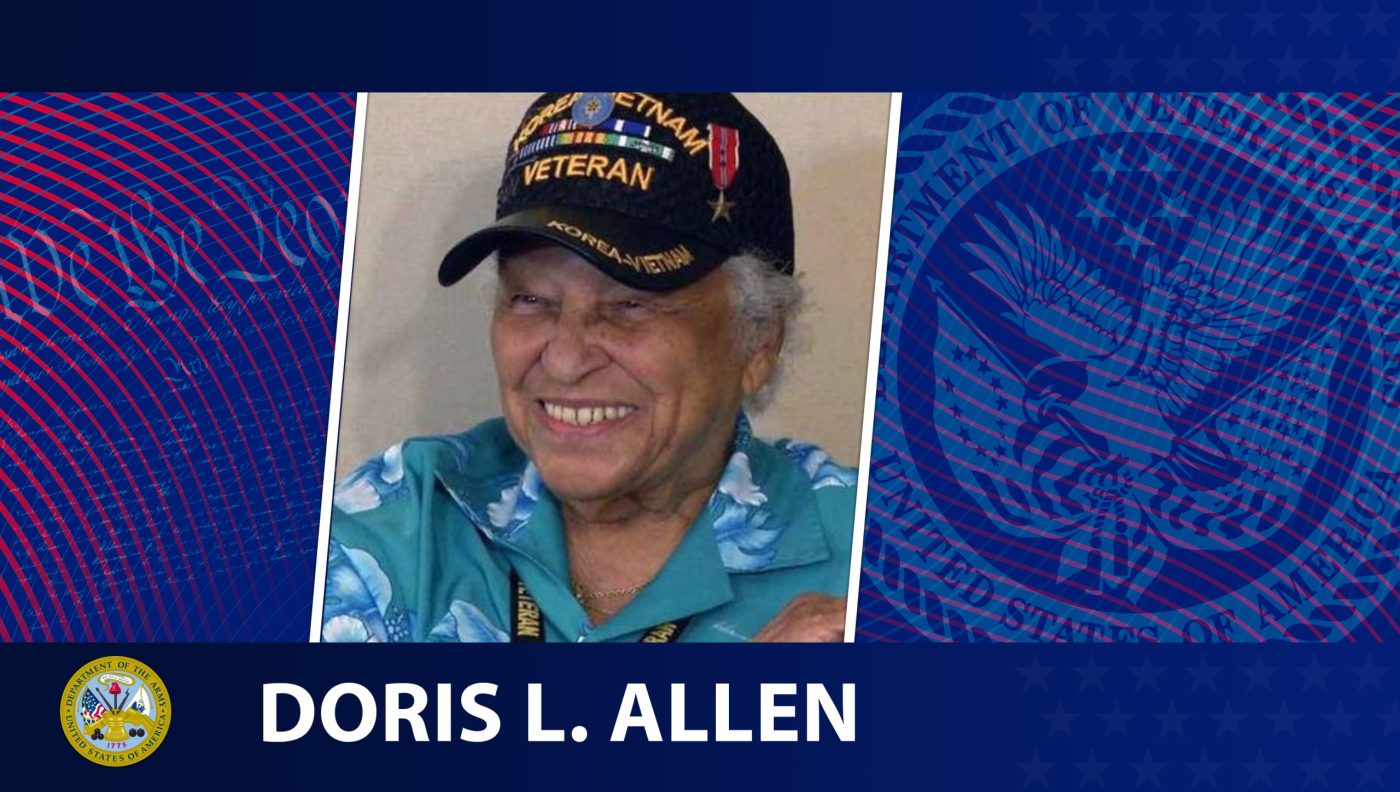 This week’s Honoring Veterans Spotlight honors the service of Army Veteran Doris Allen, who served during the Korean War and the Vietnam War.