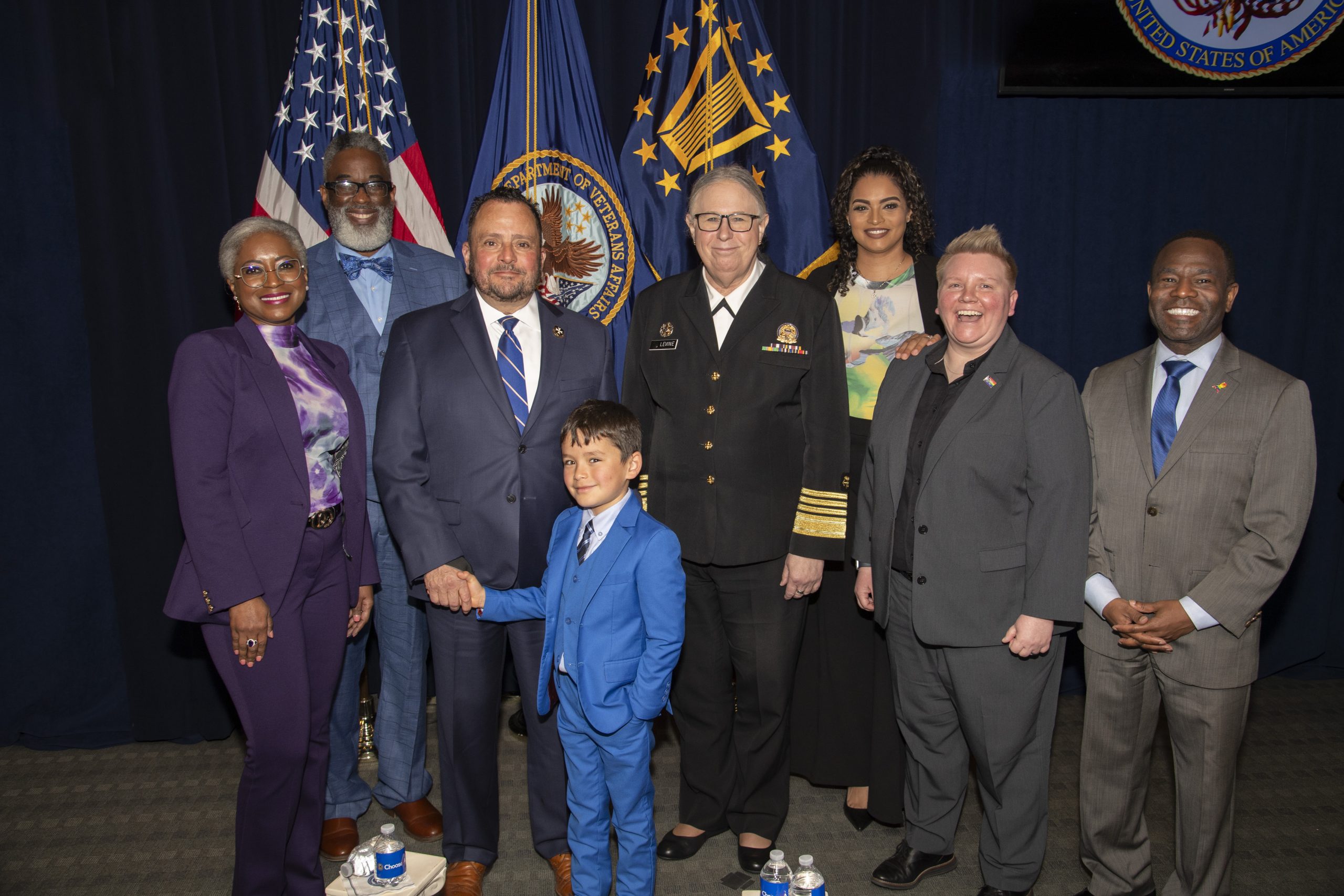 The Center for Minority Veterans partnered with PrideVA and others for a fireside chat on Transgender Day of Visibility for a conversation on visibility.