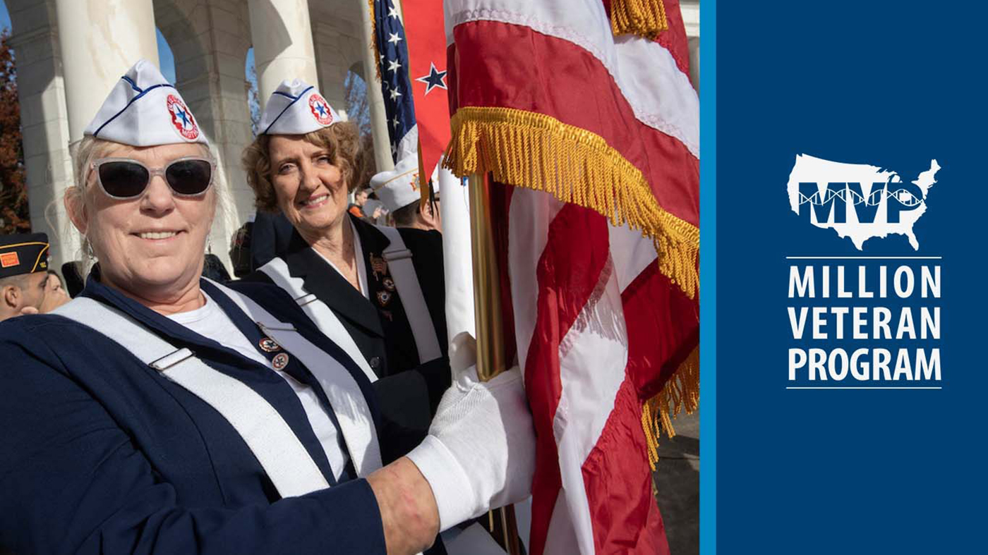 Million Veterans Program graphic with two women