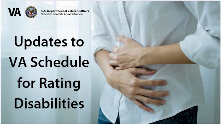 VA updates Disability Rating Schedule for digestive system