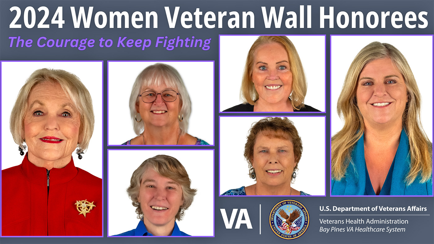 Spring 2024 honorees for Women Veteran Wall