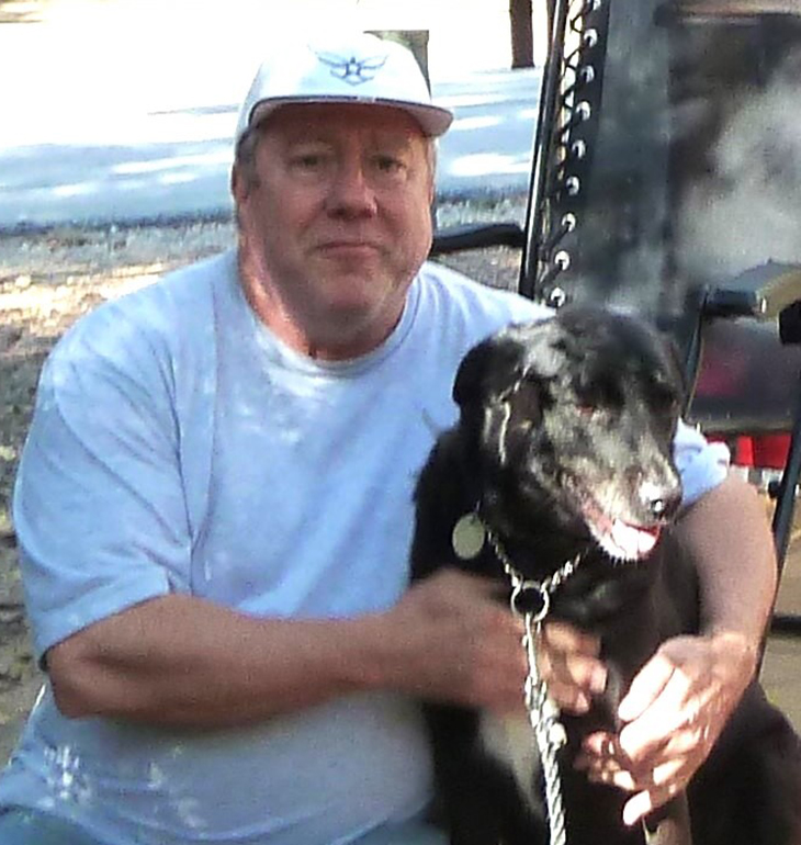 Veteran Tomme and his dog Shadow 