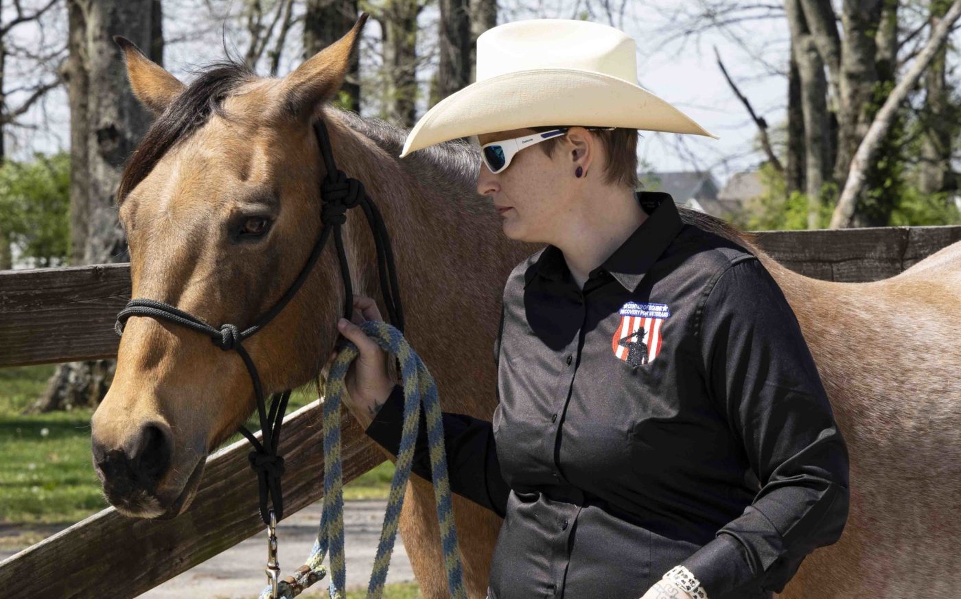 Through interactions and learning about the behaviors of horses, Veterans learn about themselves through their development in class.