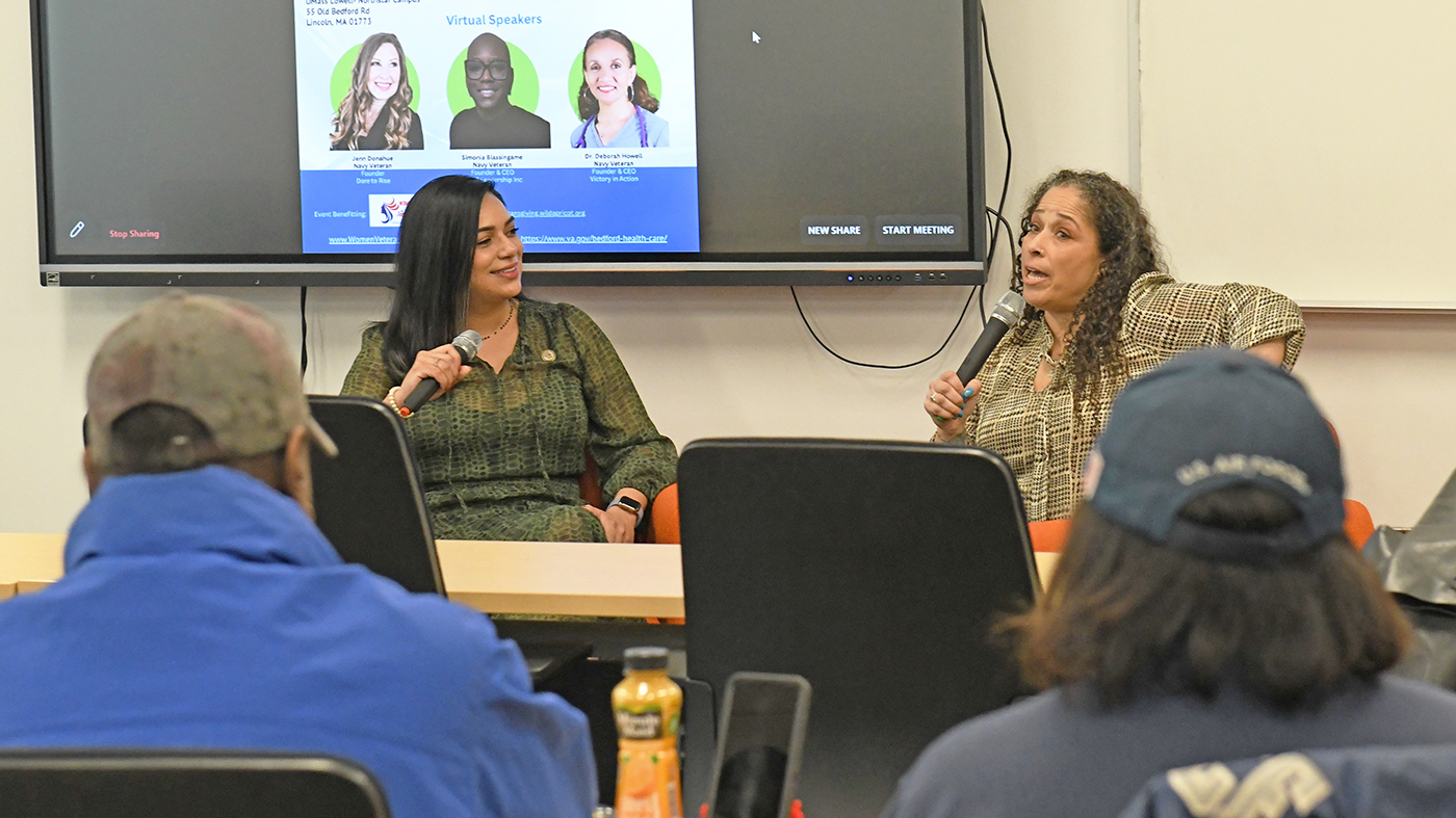 Woman speaks; women Veterans