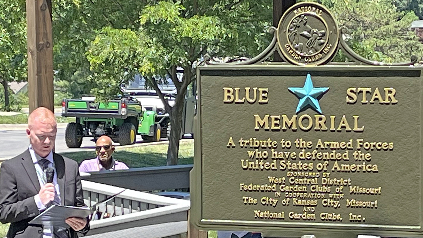 Director at Blue Star Memorial unveiling