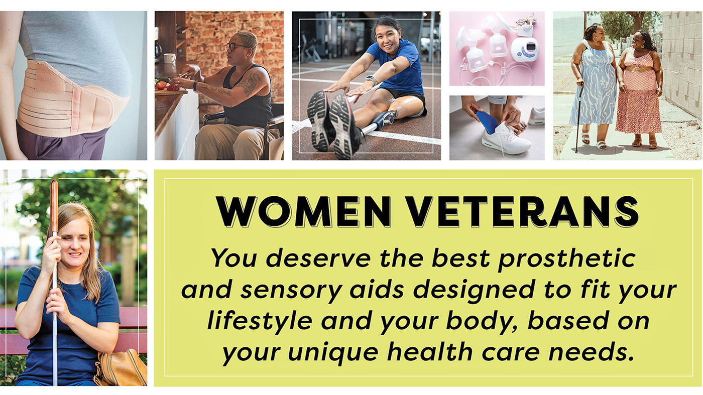 Prosthetics graphic; women Veterans