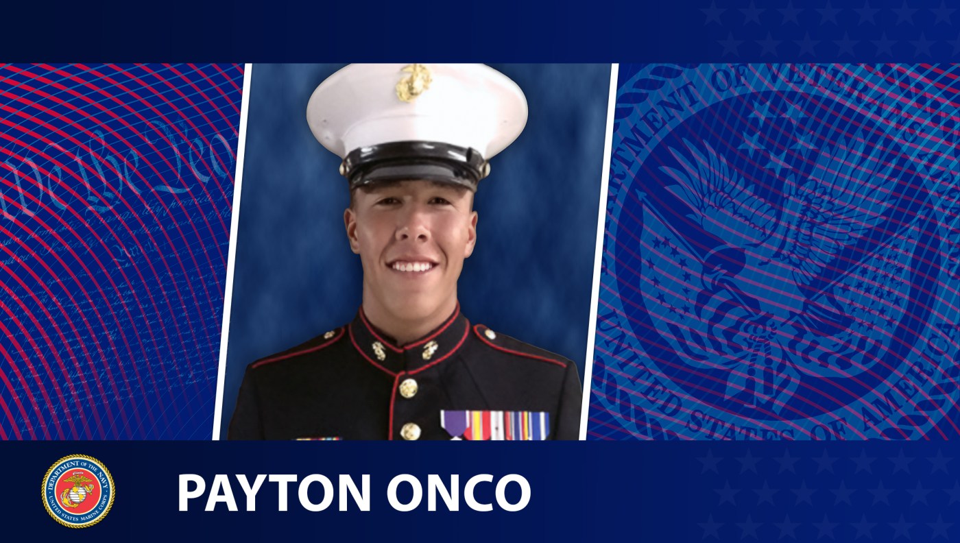 This week’s Honoring Veterans Spotlight honors the service of Marine Veteran Payton Onco, who served in Afghanistan in 2012.