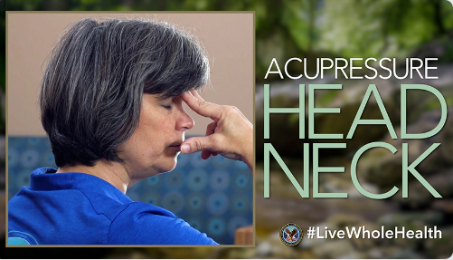 Suffering from head and neck pain? For this week's #LiveWholeHealth video, try this 4-minute acupressure routine to find relief anytime, anywhere!