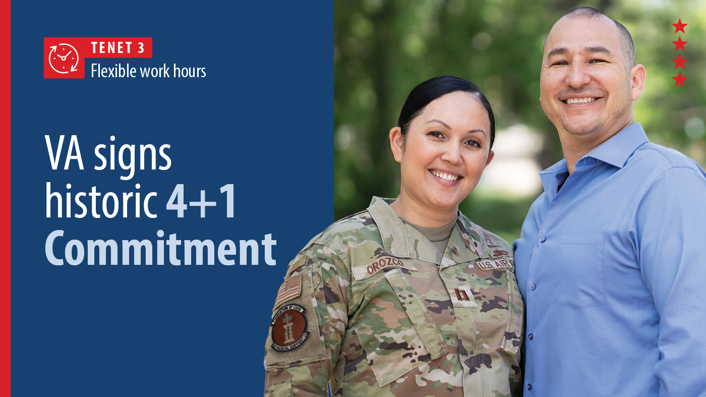 VA military spouse employees retain employment through flexibility