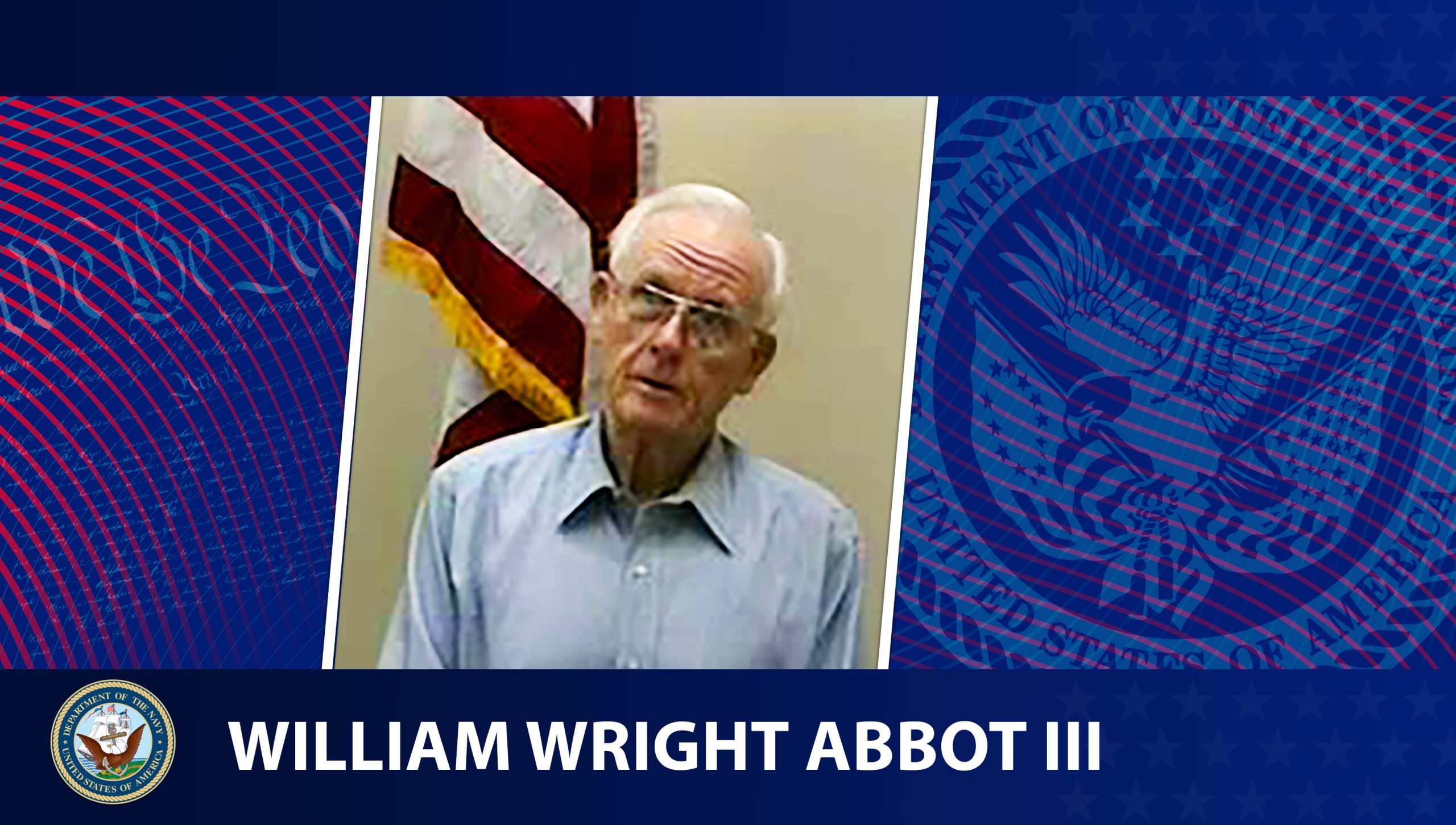 This week’s Honoring Veterans Spotlight honors the service of Navy Veteran William Wright Abbot III, who served during World War II from 1943 to 1946.