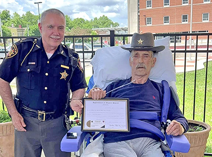 Veteran with sheriff