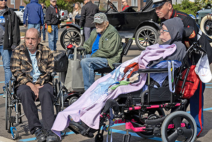 Veterans watch anniversary celebration