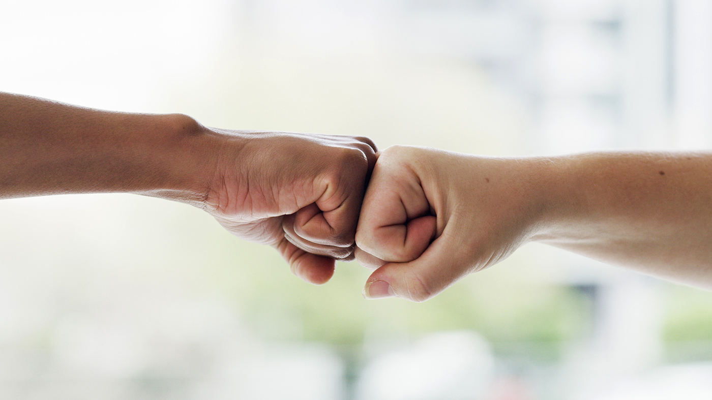 Fist bump; Air Force Veteran MS