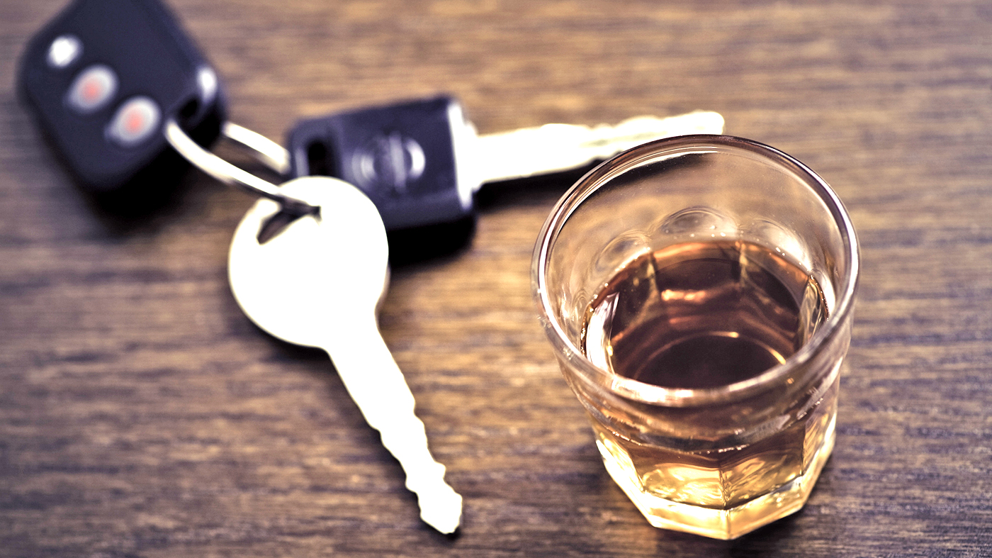 Keys and drink; impaired driving