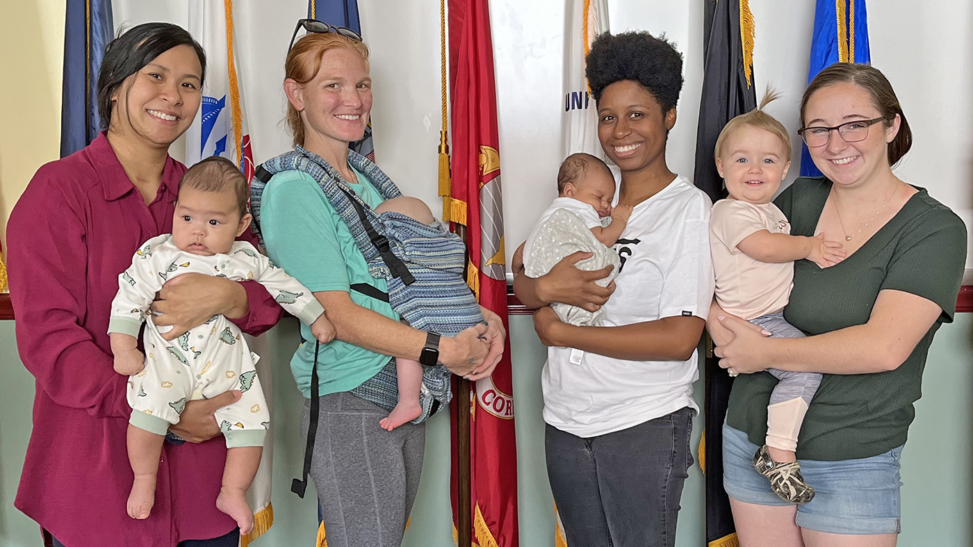 Veterans with babies; socials