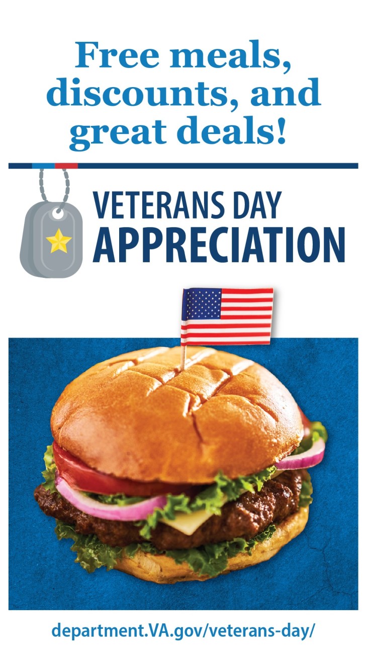 2024 Veterans Day discounts list