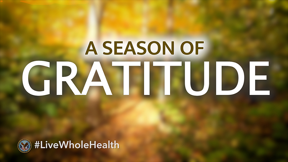 Gratitude is a light that shines through life’s ups and downs. Embrace gratitude this holiday season in just five minutes for this week's #LiveWholeHealth practice.