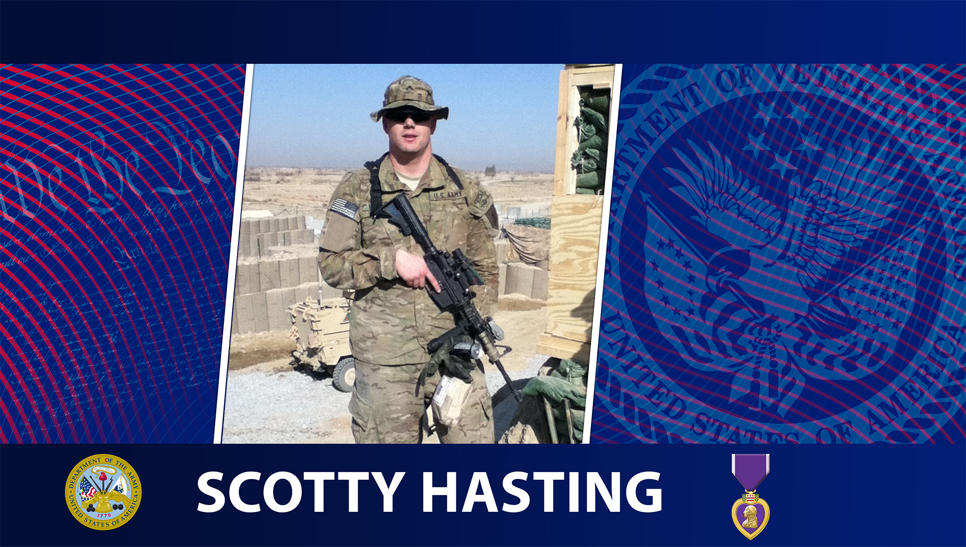 This week’s Honoring Veterans Spotlight honors the service of Army Veteran Scotty Hasting, who served in Afghanistan.