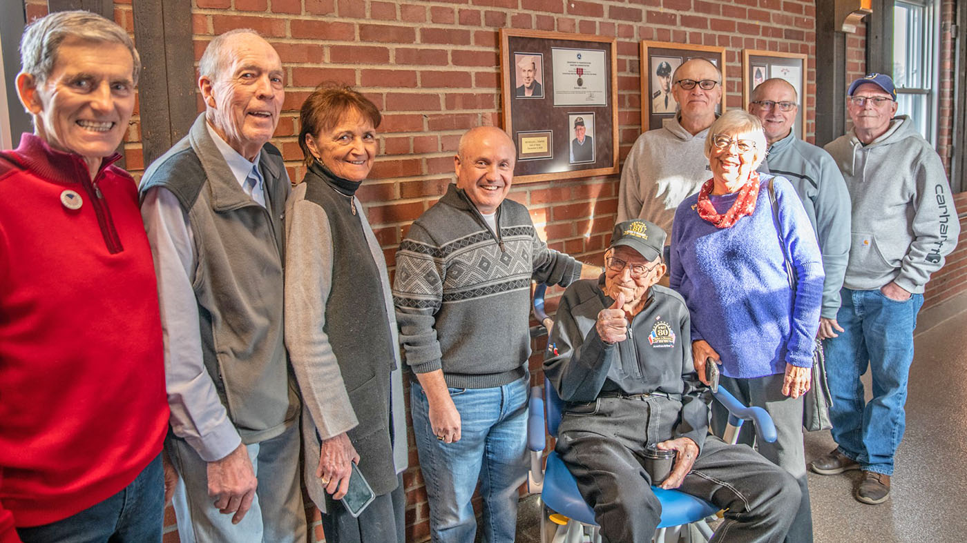 Veteran and family; Hall of Heroes